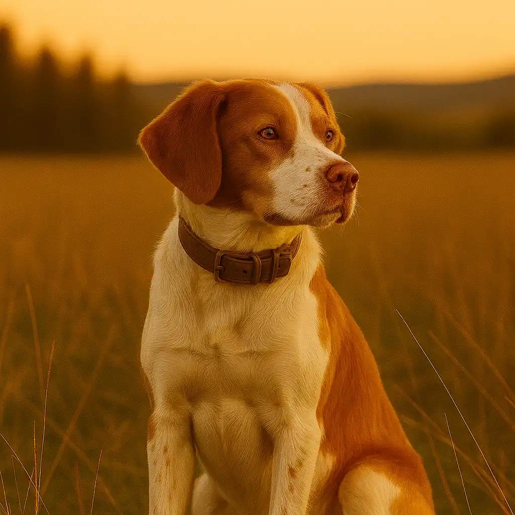 Early bird work with a pointing dog holding scent